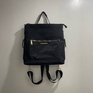 Steve Madden convertible backpack (black/charcoal) - like new!!